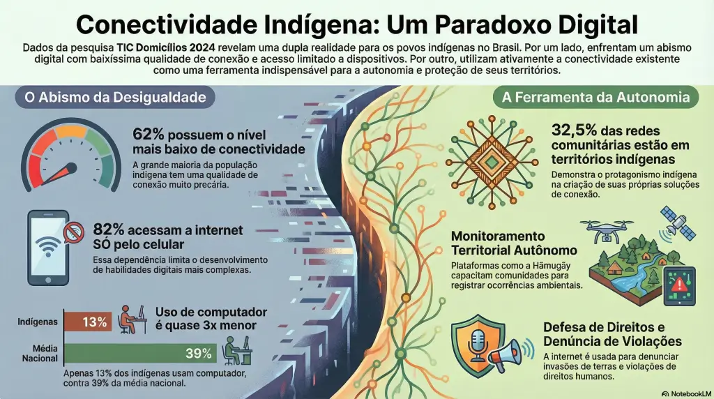 Conectividade indígena um paradoxo digital