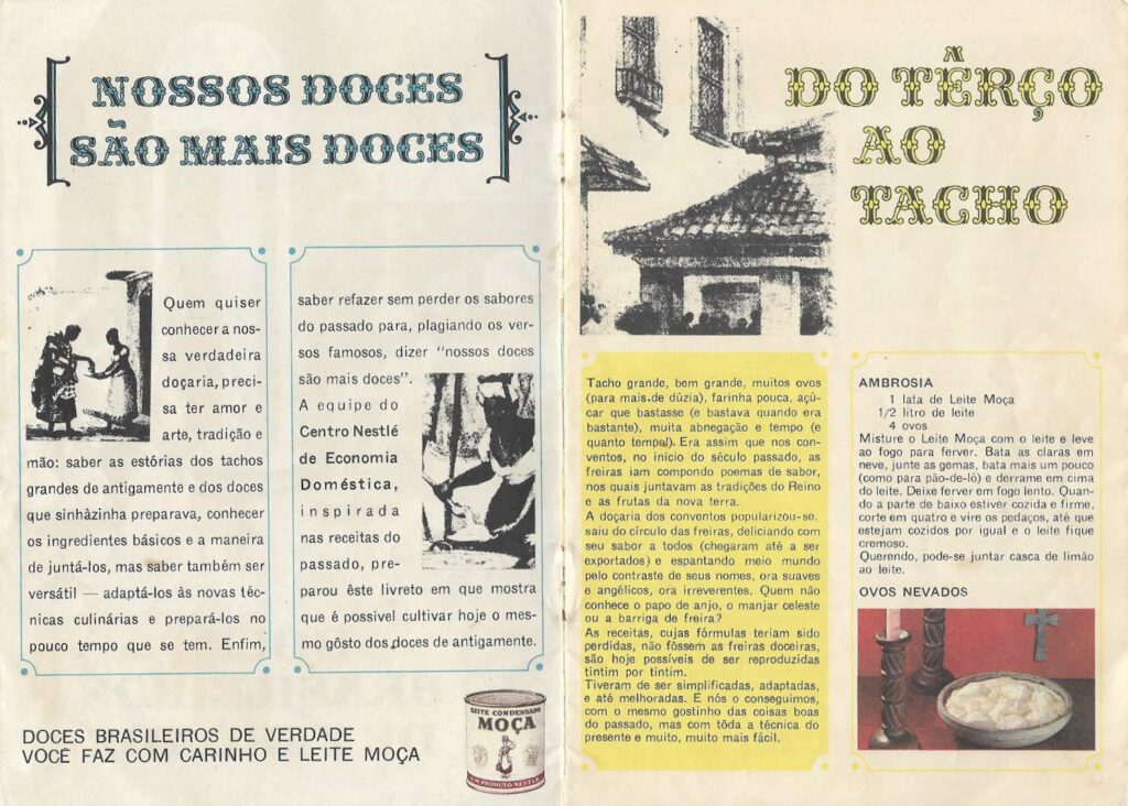 Propaganda antiga de leite condensado Leite Moça