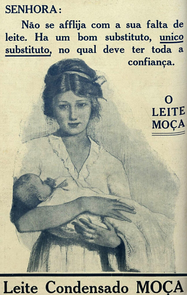 Propaganda antiga de leite condensado Leite Moça