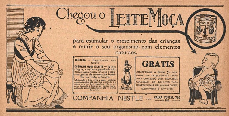 Propaganda antiga de Leite Moça da Nestle